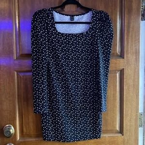 SHEIN navy heart dress.